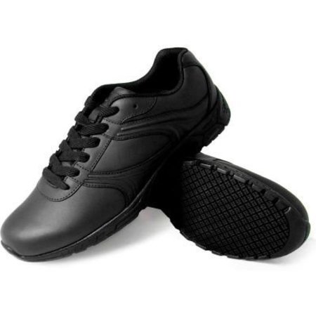 LFC, LLC Genuine Grip® Women's Athletic Plain Toe Sneakers, Size 6W, Black 130-6W